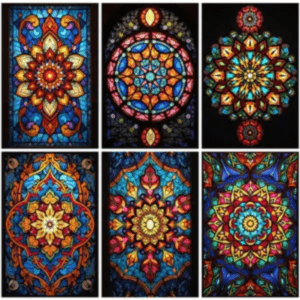 Round-stained-glass-design