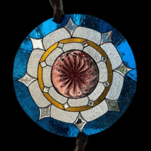 blue-round-sharp-stained-glass-design